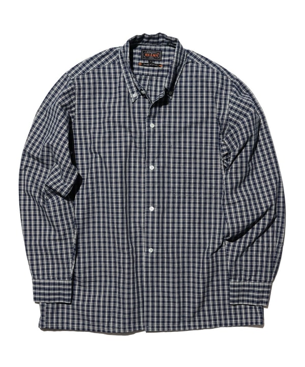 Open B.D. Indigo Dobby Plaid