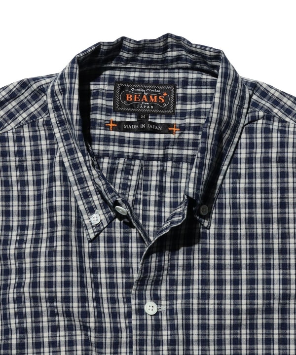 Open B.D. Indigo Dobby Plaid
