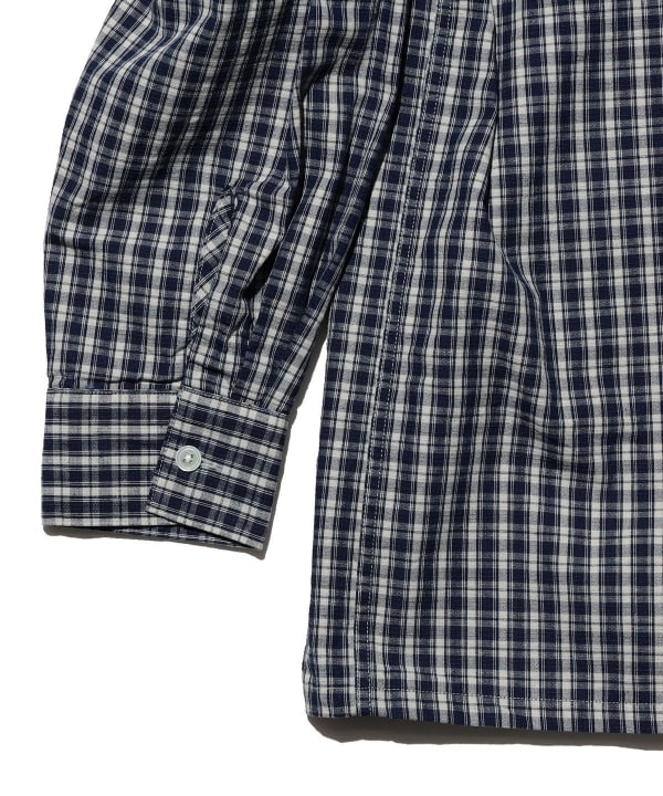 Open B.D. Indigo Dobby Plaid