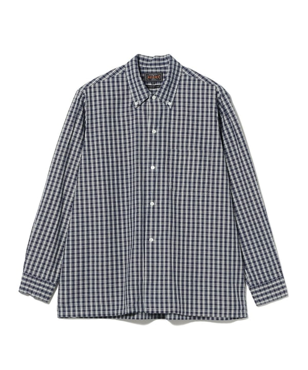 Open B.D. Indigo Dobby Plaid