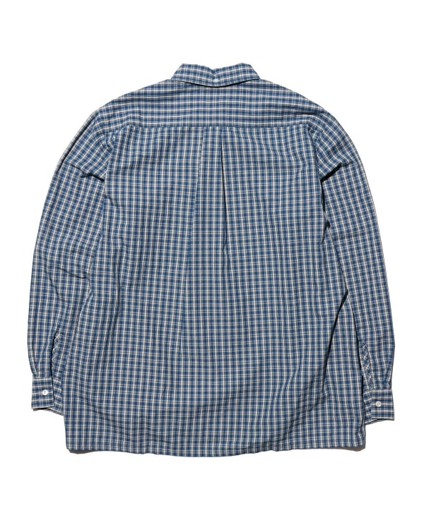 Open B.D. Indigo Dobby Plaid