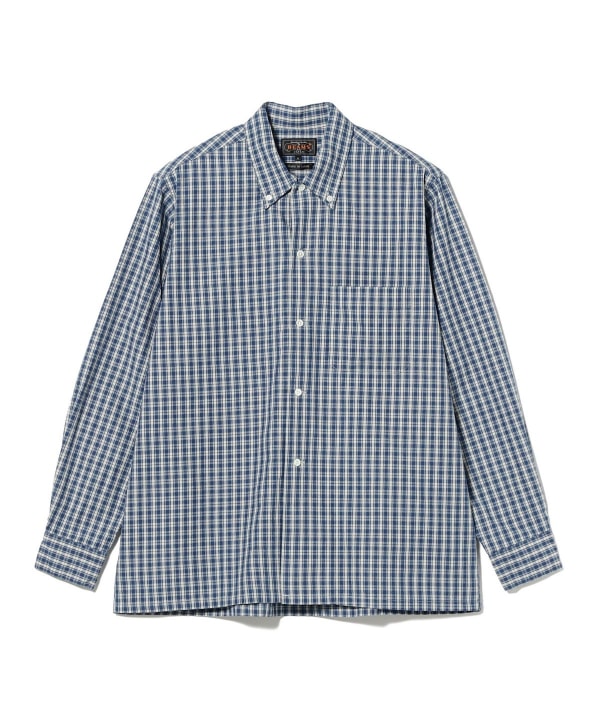 Open B.D. Indigo Dobby Plaid