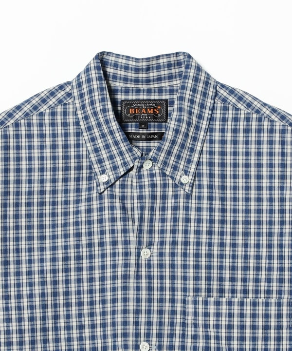 Open B.D. Indigo Dobby Plaid