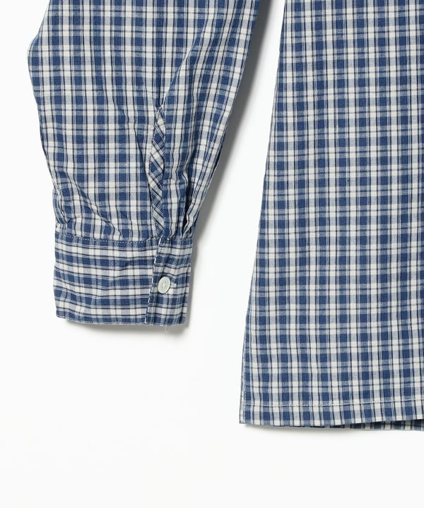 Open B.D. Indigo Dobby Plaid