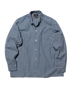 Open B.D. Indigo Dobby Plaid