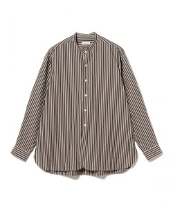 KAPTAIN SUNSHINE / Bumpy Stripe Stand Collar Shirt