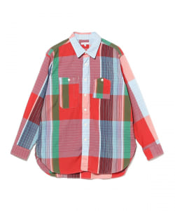 ENGINEERED GARMENTS / Work Shirts Red - Cotton Big Madras Plaid