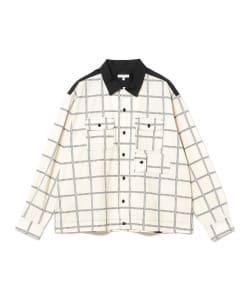 ENGINEERED GARMENTS / BOWLOING SHIRT-CP SQUARE EMBROIDERY