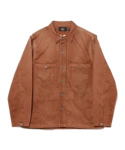 RRL / Embroidered Herringbone Twill Overshirt