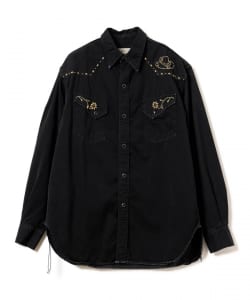 【イベント限定】【別注】REMI RELIEF / Rayon Western shirt Box Fit Black