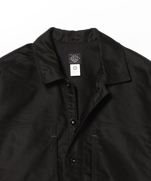 POST OVERALLS / #1204-MSB ARMY Shirt : moleskin black