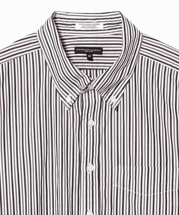 ENGINEERED GARMENTS / 19 CENTURY BD SHIRT - STRIPE COTTON BROADCLOTH