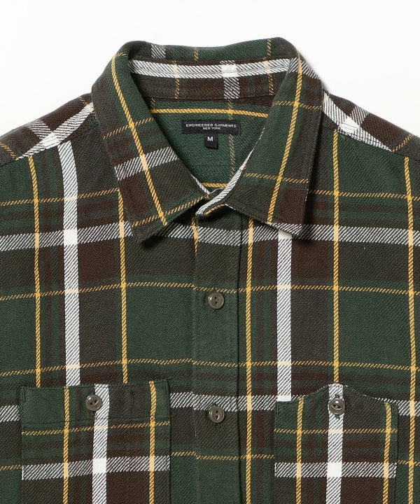 ENGINEERED GARMENTS / WORK SHIRT - COTTON HEAVY TWILL PLAID