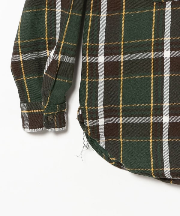 ENGINEERED GARMENTS / WORK SHIRT - COTTON HEAVY TWILL PLAID
