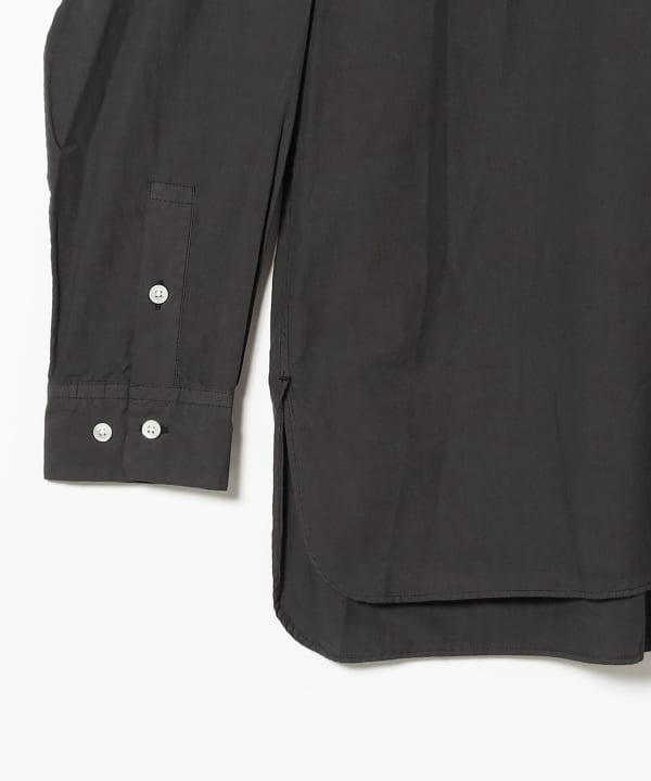 sage de cret / Cotton Stand Collar Pullover Shirt