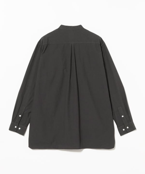 sage de cret / Cotton Stand Collar Pullover Shirt