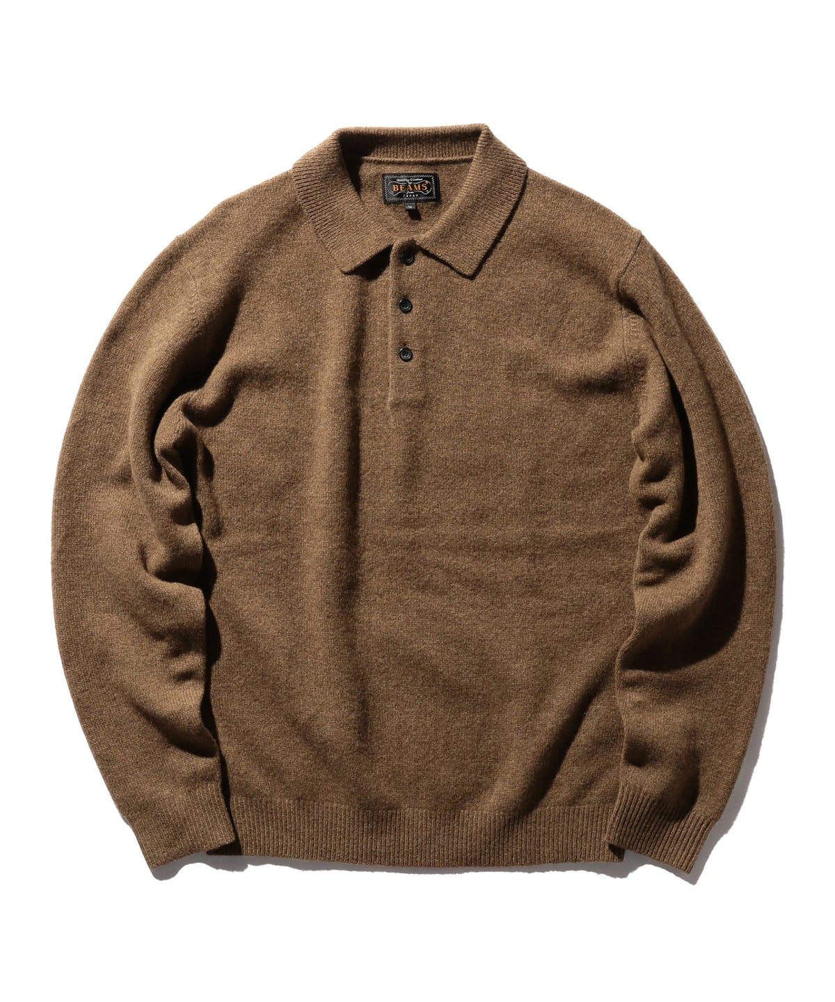 Knit Polo 9G シャツ・ブラウス MEN BROWN L Knit Polo 9G シャツ・ブラウス MEN BROWN L