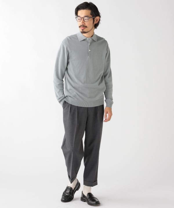 BEAMS PLUS（ビームス プラス）BEAMS PLUS / Knit Polo 12G（シャツ