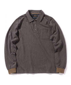 ▲BEAMS PLUS / ジャカード ニット ポロシャツ