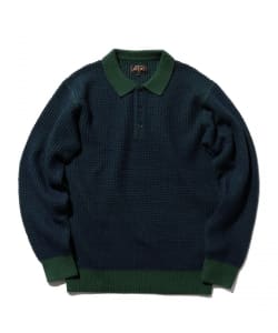 BEAMS PLUS / 7ゲージ クロッシェ ライク ポロシャツ