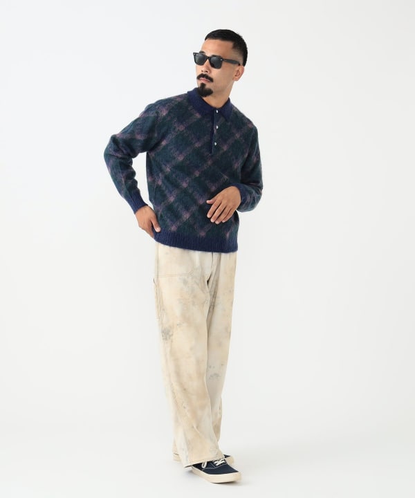 BEAMS PLUS（ビームス プラス）Knit Polo Shaggy（シャツ