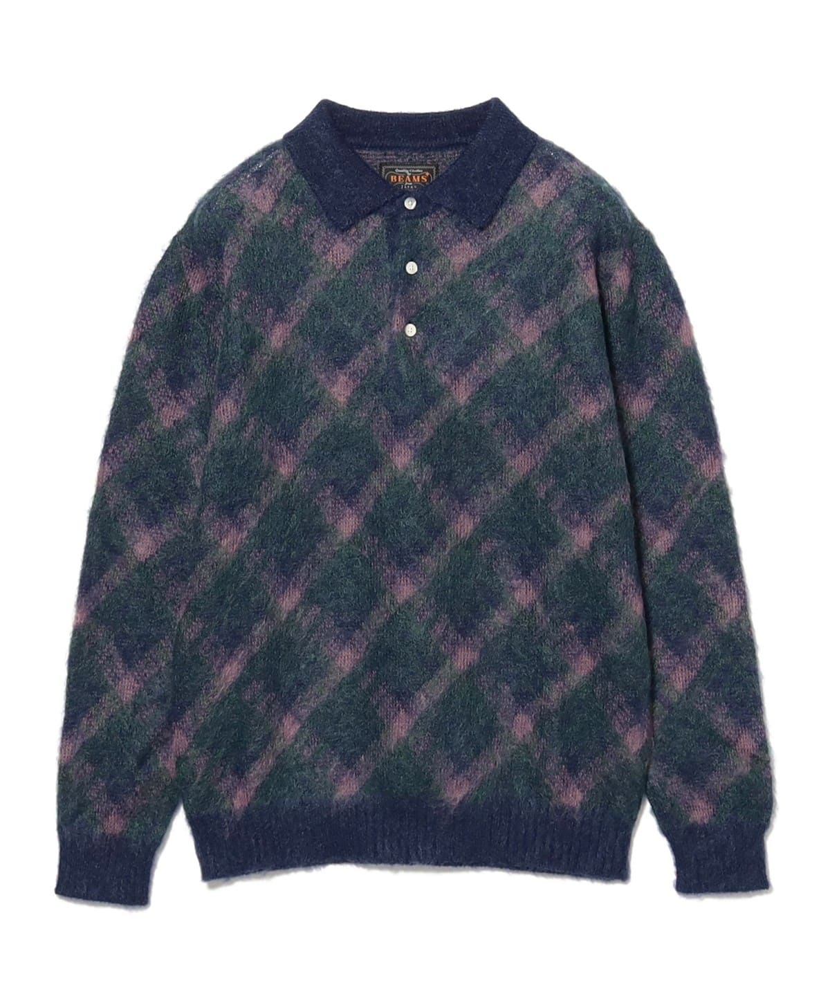 BEAMS PLUS（ビームス プラス）Zip Knit Polo Mesh（シャツ