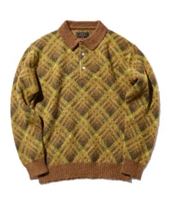 BEAMS PLUS / Knit Polo Shaggy