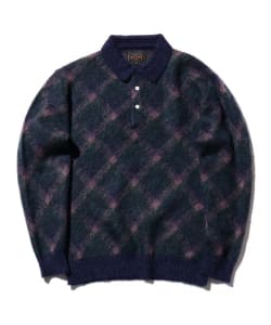 BEAMS PLUS / Knit Polo Shaggy