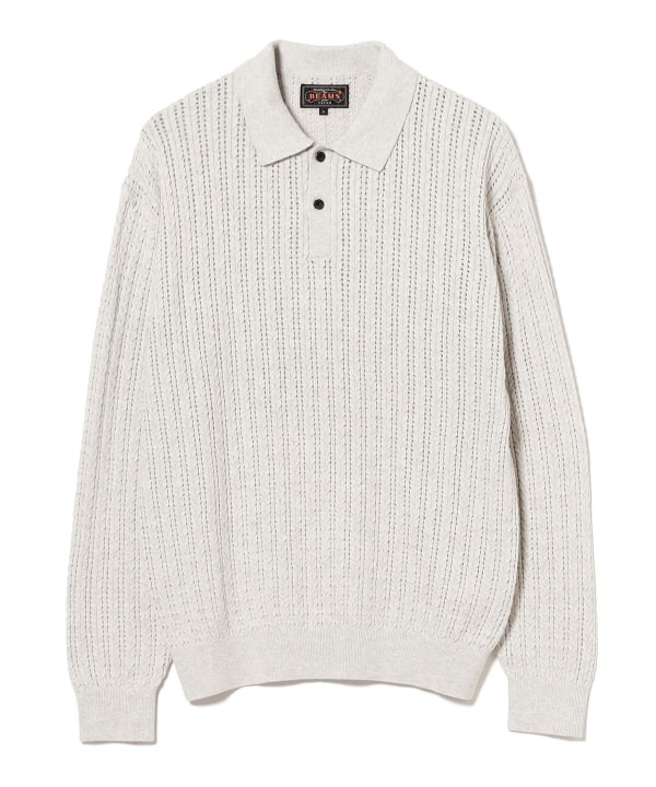 BEAMS PLUS（ビームス プラス）Knit Polo Cable（シャツ