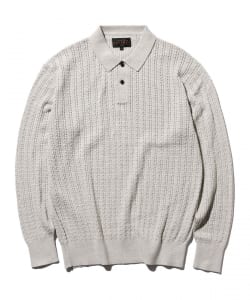 BEAMS PLUS / Knit Polo Cable