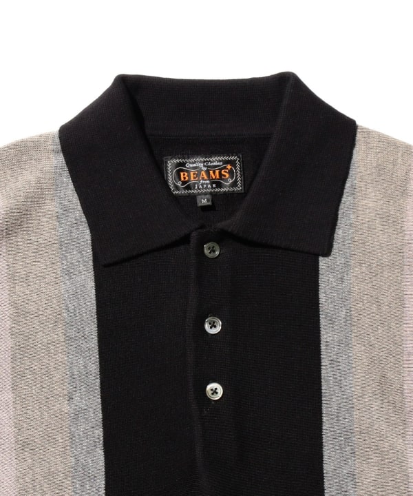 BEAMS PLUS（ビームス プラス）Knit Polo Stripe Argyle（シャツ