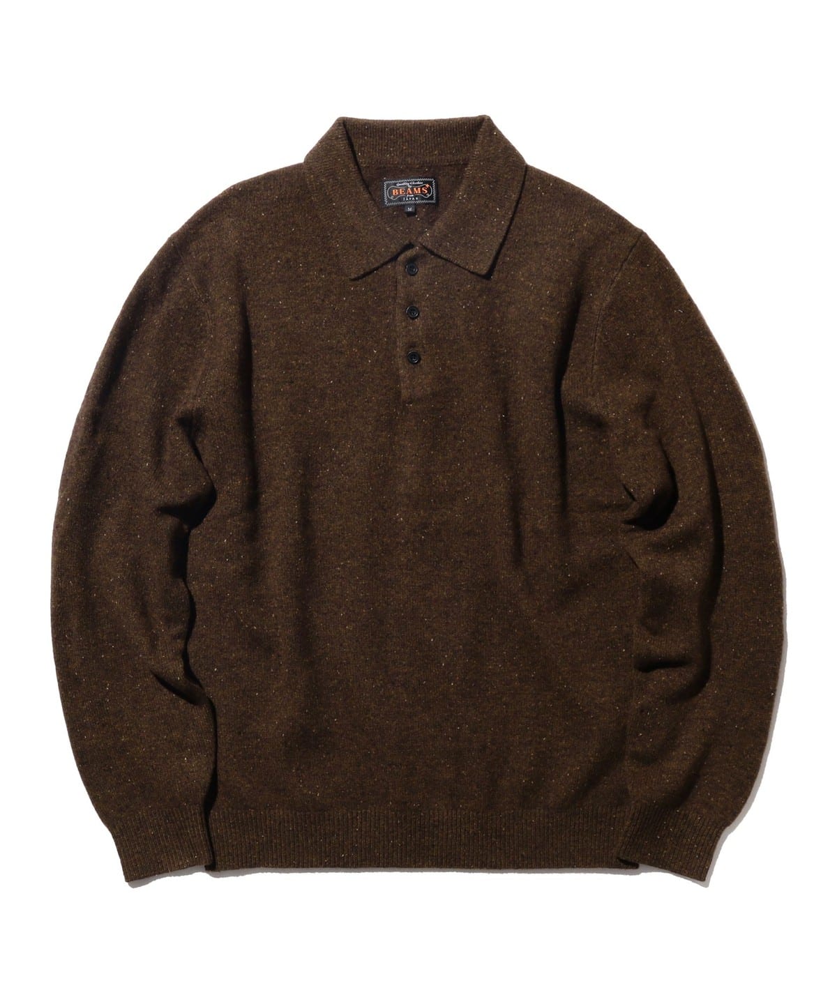 Knit Polo Nep 9G シャツ・ブラウス MEN BROWN S Knit Polo Nep 9G シャツ・ブラウス MEN BROWN S
