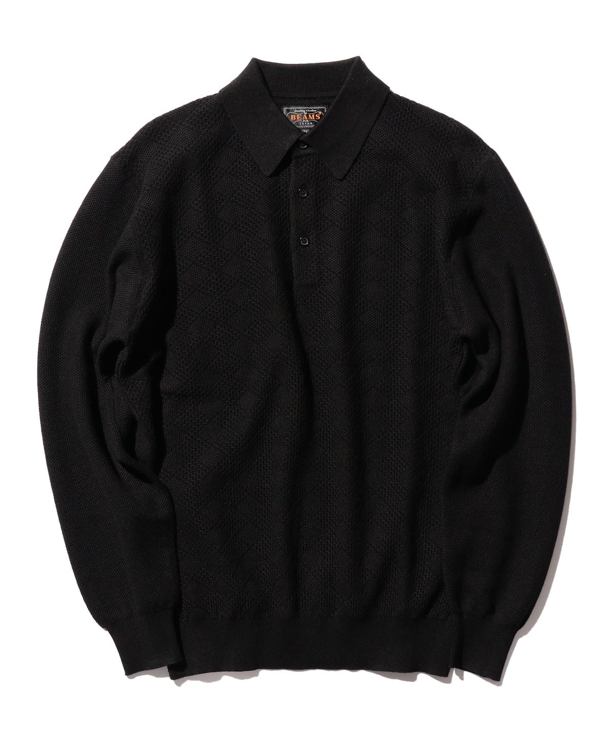 Knit Polo Diamond Pattern シャツ・ブラウス MEN BLACK L Knit Polo Diamond Pattern シャツ・ブラウス MEN BLACK L