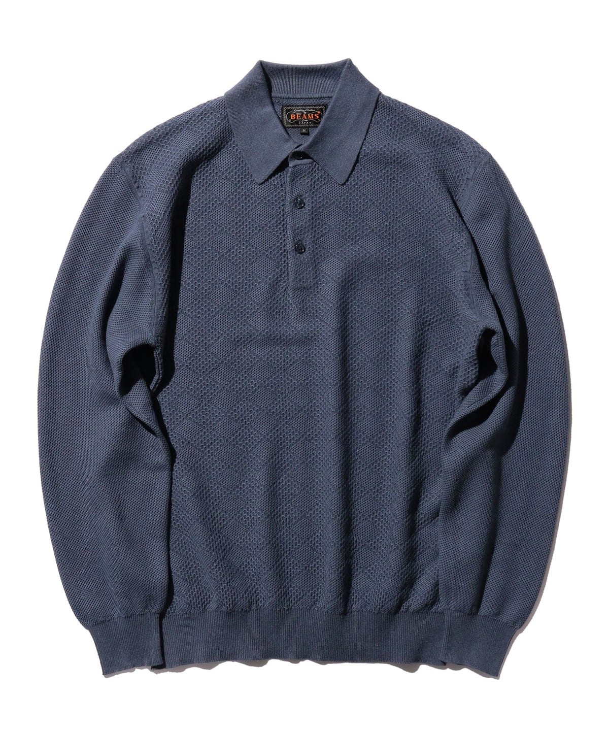 Knit Polo Diamond Pattern シャツ・ブラウス MEN BLUE XL Knit Polo Diamond Pattern シャツ・ブラウス MEN BLUE XL
