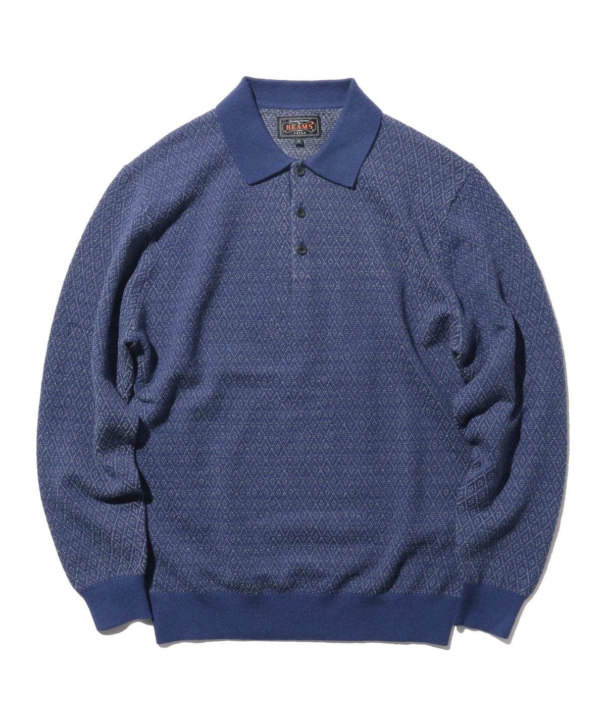 Knit Polo Diamond Pattern シャツ・ブラウス MEN BLUE XL Knit Polo Diamond Pattern シャツ・ブラウス MEN BLUE XL
