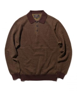 Knit Polo Diamond Pattern