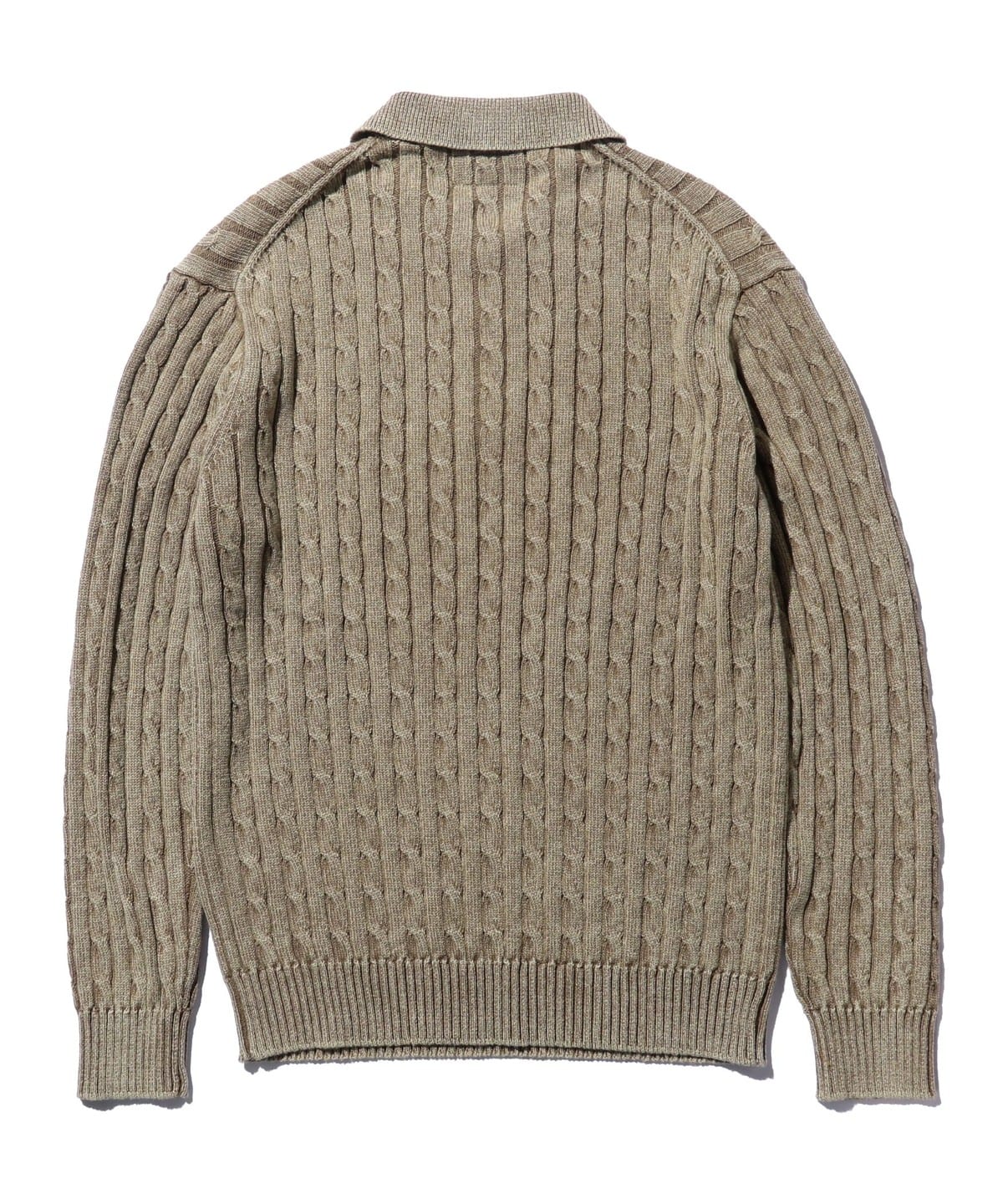 BEAMS PLUS（ビームス プラス）Cable Polo Pigment Dyed Yarn（シャツ 