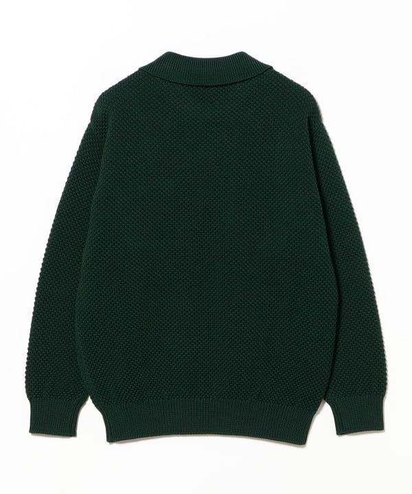 BATONER　ニットポロシャツ　サイズ3　長袖　日本製　BEAMS BEAMS PLUS（ビームス プラス）【別注】BATONER / KNIT POLO SHIRT