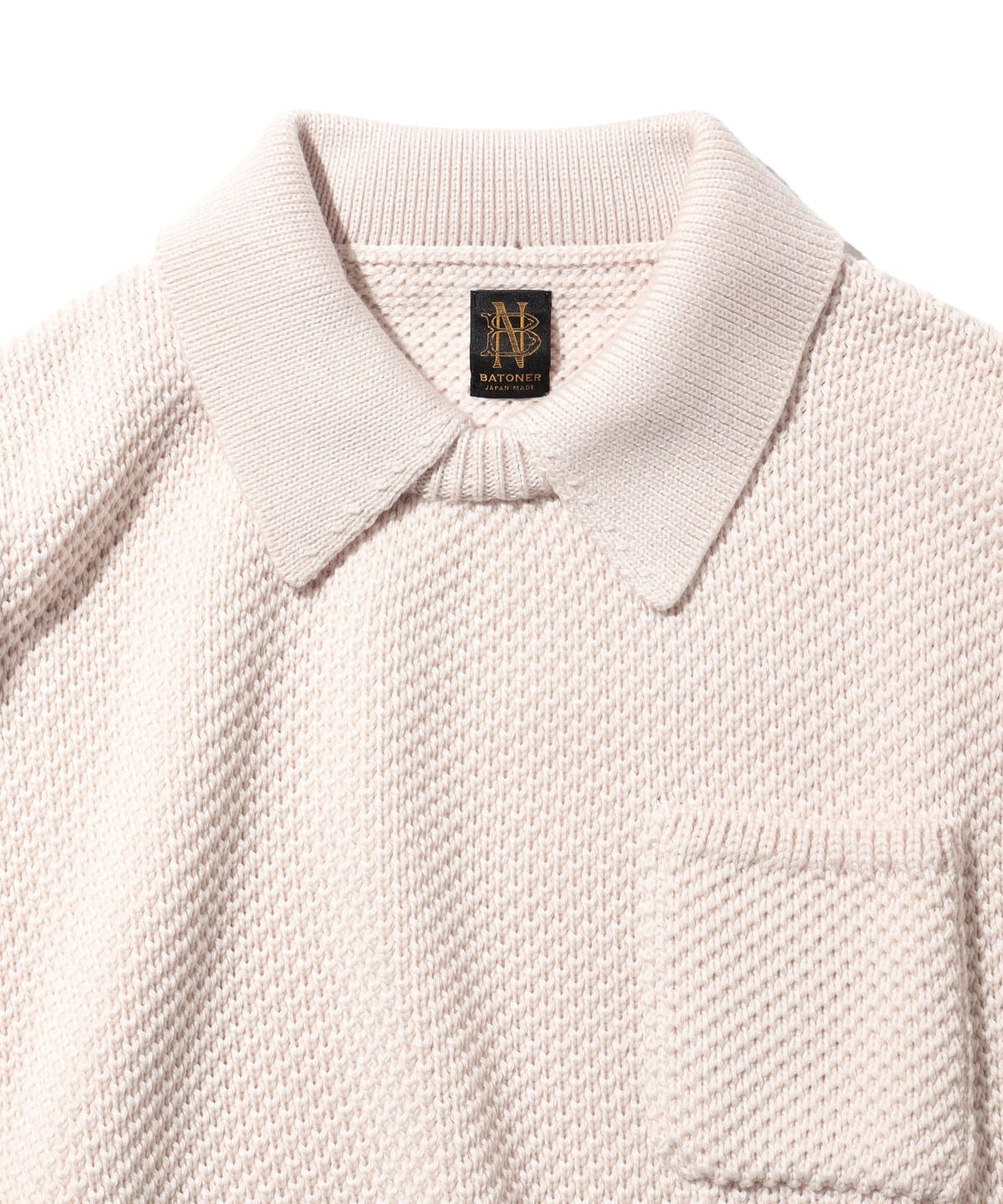 BEAMS PLUS（ビームス プラス）【別注】BATONER / Pullover Knit Polo
