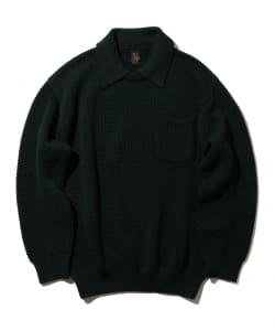 【別注】BATONER / Pullover Knit Polo Popcorn
