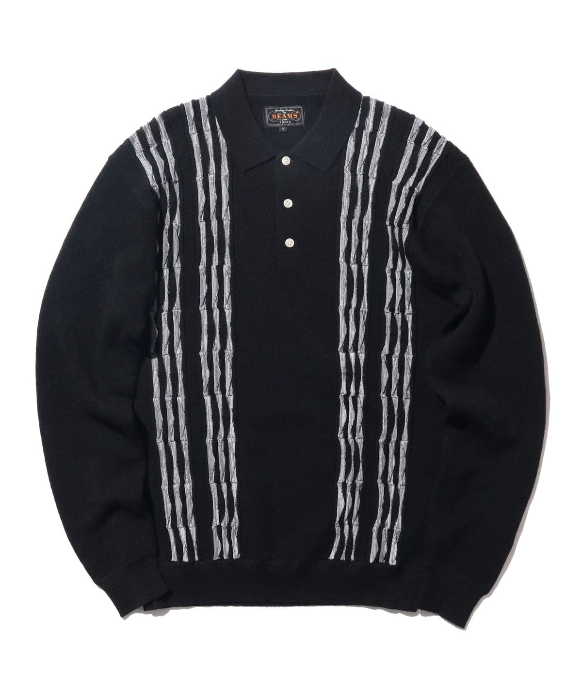 BEAMS PLUS（ビームス プラス）Knit Polo Born Stripe 14G