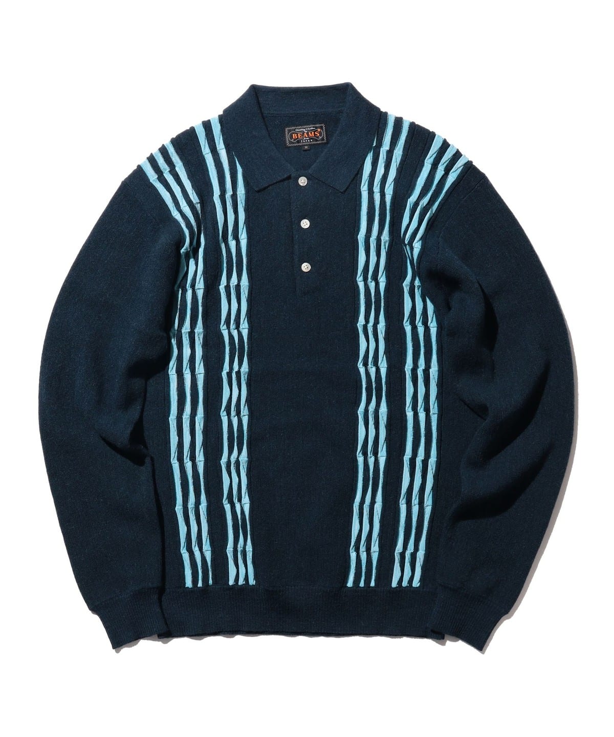 Knit Polo Born Stripe 14G シャツ・ブラウス MEN NAVY S Knit Polo Born Stripe 14G シャツ・ブラウス MEN NAVY S