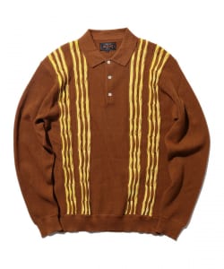 Knit Polo Born Stripe 14G