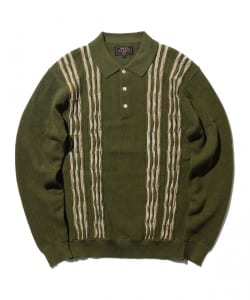 Knit Polo Born Stripe 14G