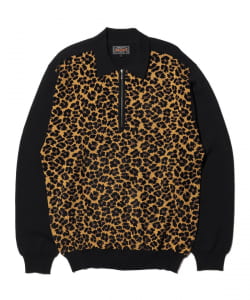 Half Zip Knit Polo Animal