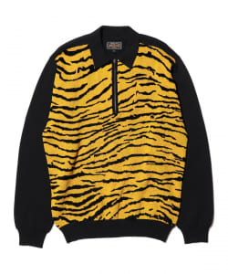 Half Zip Knit Polo Animal