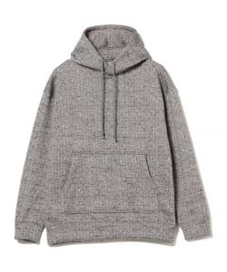 ▲ts(s) / Back Brushed Herringbone Print Jersey  Oversized Hooded Parka