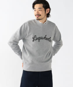 ▲【予約】【イベント限定】LOOPWHEELER × BEAMS PLUS / 別注 ”LOOPWHEELER” クルーネック スウェット