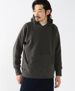 ▲【予約】【イベント限定】LOOPWHEELER × BEAMS PLUS / 別注 ダブルフェイス プルオーバー スウェット フーディ