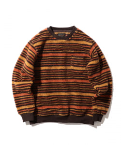 ▲BEAMS PLUS / ボーダー ボアフリース クルーネック
